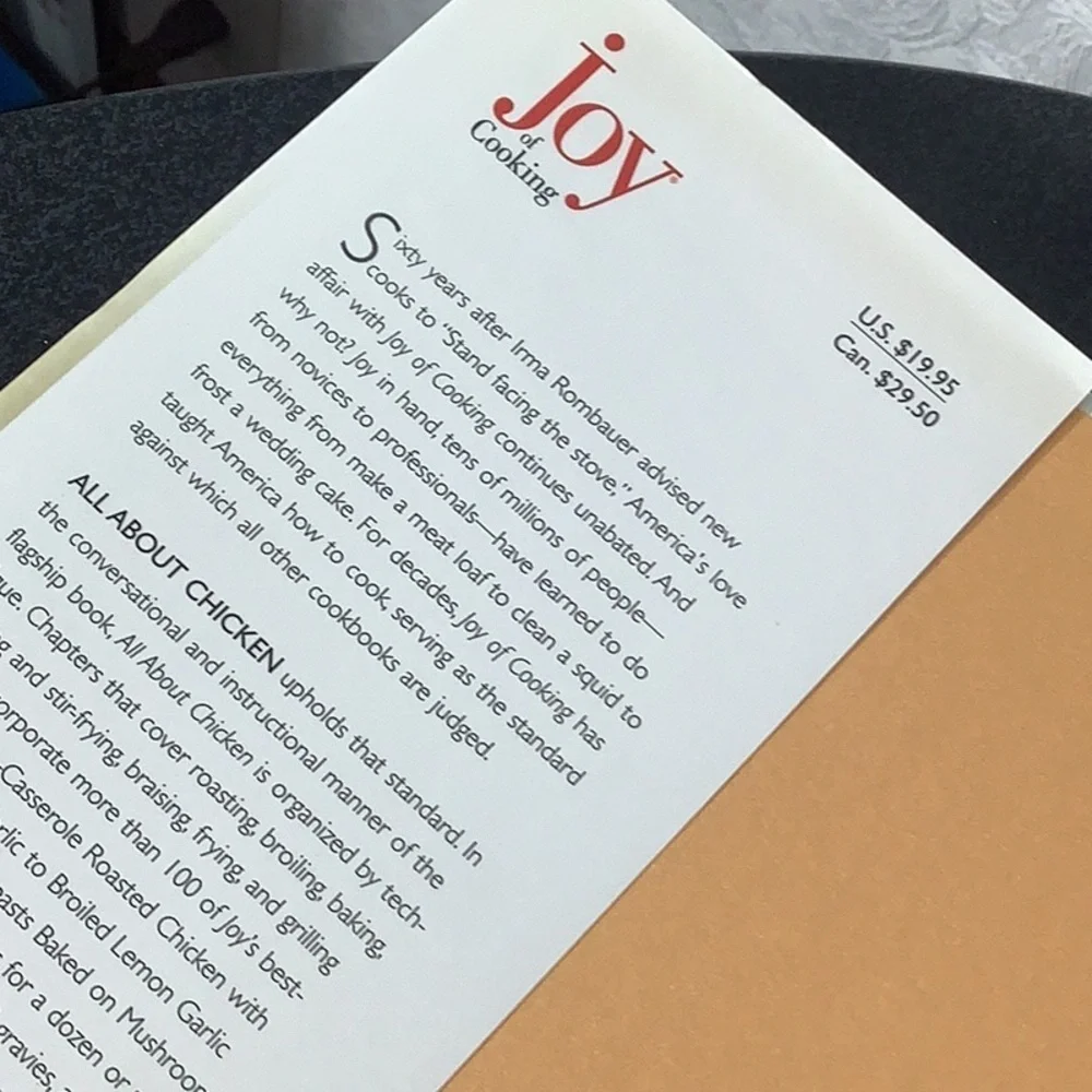 Joy of Cooking - All about Chicken - cook book - illustrated and easy to follow
